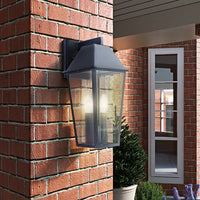 Artcraft - AC8802BK - Two Light Outdoor Wall Mount - Winchester - Black