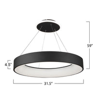 Artcraft - BT2012BK - LED Chandelier - Lazio - Black