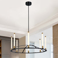 Artcraft - SC13088BB - LED Chandelier - Infiniti - Matte Black & Brass
