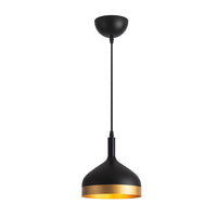 Artcraft - SC13351BK - One Light Pendant - Dash - Black & Gold