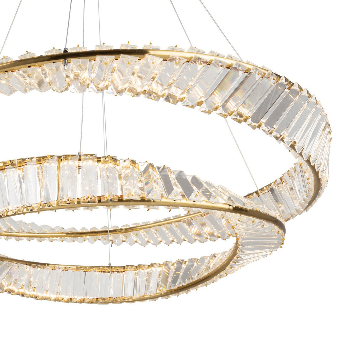Artcraft LED Chandelier from the Stella collection in Brushed Brass finish