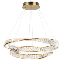 Artcraft LED Chandelier from the Stella collection in Brushed Brass finish