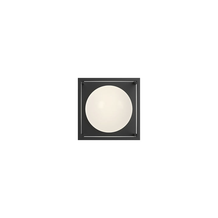 Alora One Light Outdoor Wall Lantern from the Amelia collection in Black finish