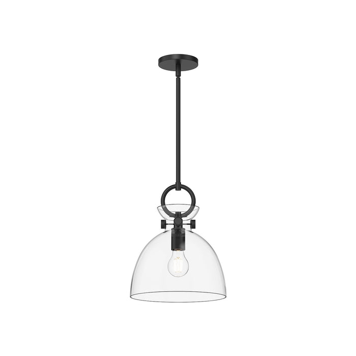 Alora One Light Pendant from the Waldo collection in Matte Black finish