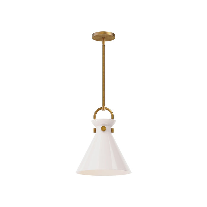Alora One Light Pendant from the Emerson collection in Aged Gold finish