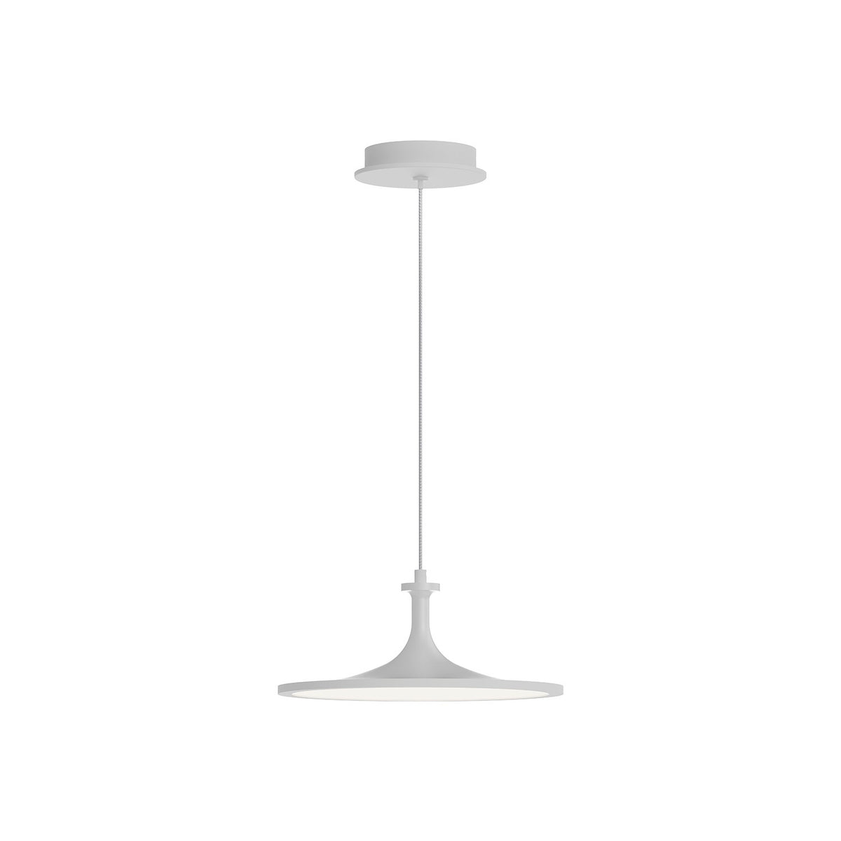 Alora LED Pendant from the Issa collection in Brushed Gold|Matte Black|White finish