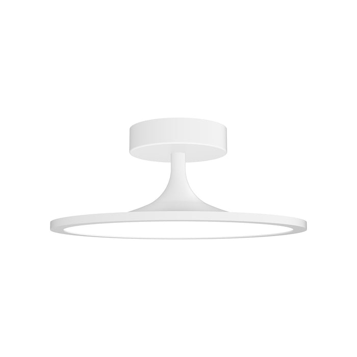 Alora LED Semi Flush Mount from the Issa collection in Brushed Gold|Matte Black|White finish