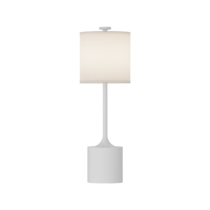 Alora One Light Table Lamp from the Issa collection in Brushed Gold/Ivory Linen|Matte Black/Ivory Linen|White/Ivory Linen finish