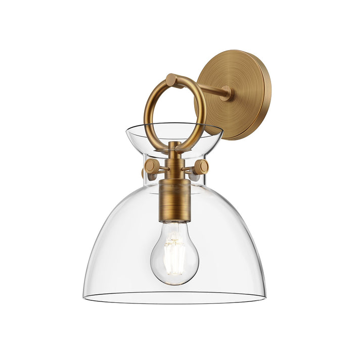 Alora One Light Wall Sconce from the Waldo collection in Aged Gold finish