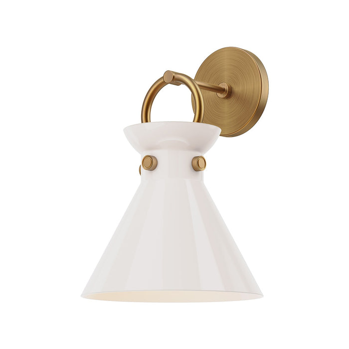 Alora One Light Wall Sconce from the Emerson collection in Aged Gold finish