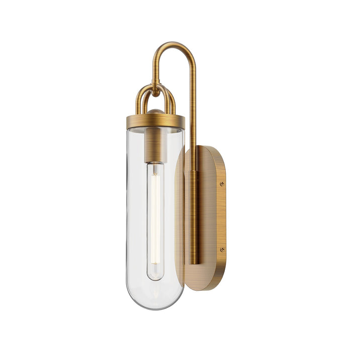 Alora One Light Wall Sconce from the Lancaster collection in Aged Gold|Chrome|Matte Black finish