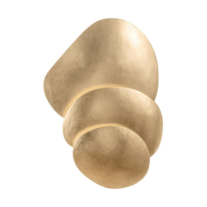 Corbett Lighting Four Light Wall Sconce from the Akemi collection in Vintage Gold Leaf finish