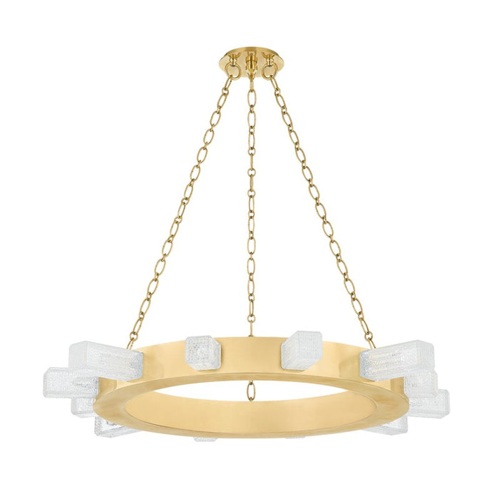 Corbett Lighting LED Chandelier from the Citrine collection in Vintage Brass finish