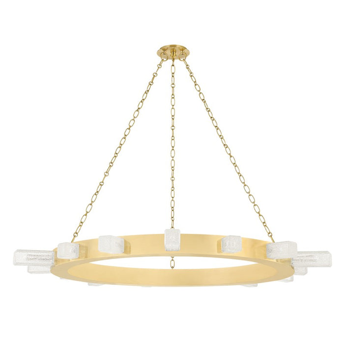 Corbett Lighting LED Chandelier from the Citrine collection in Vintage Brass finish
