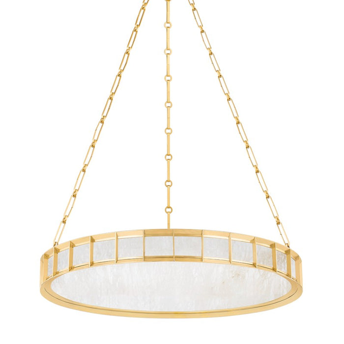 Corbett Lighting LED Chandelier from the Leda collection in Vintage Brass finish