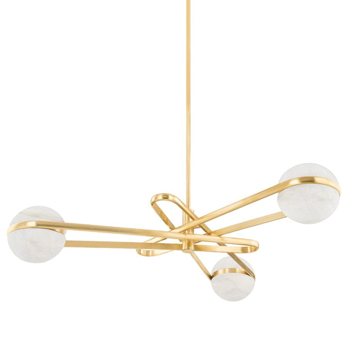Corbett Lighting LED Chandelier from the Kyomi collection in Vintage Brass finish