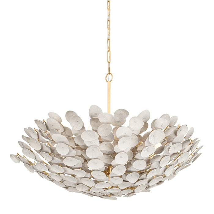 Corbett Lighting 12 Light Chandelier from the Aimi collection in Vintage Gold Leaf finish