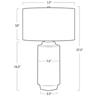 Regina Andrew - 13-1598 - One Light Table Lamp - Zuri - White