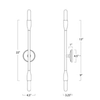 Regina Andrew - 15-1224PN - Two Light Wall Sconce - Cobra - Polished Nickel