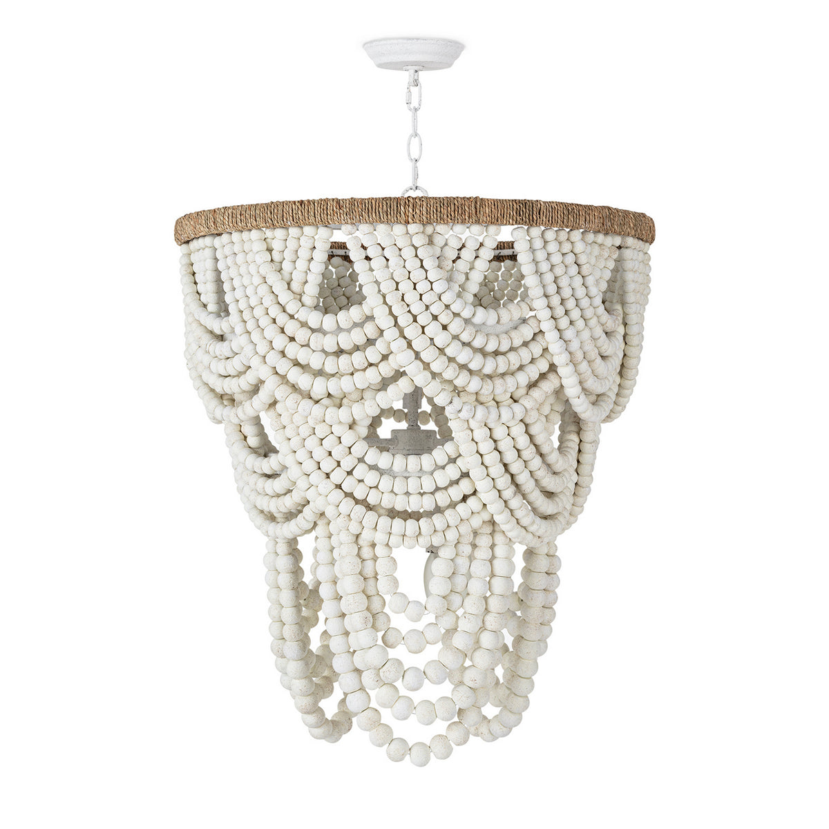 Regina Andrew - 16-1179WT - Six Light Chandelier - Lorelei - White