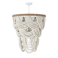 Regina Andrew - 16-1179WT - Six Light Chandelier - Lorelei - White