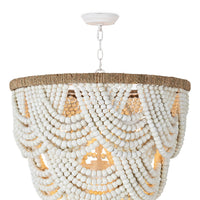 Regina Andrew - 16-1179WT - Six Light Chandelier - Lorelei - White