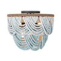 Regina Andrew - 16-1374 - Six Light Flush Mount - Ombre - Blue