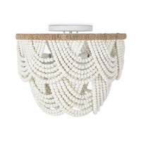 Regina Andrew - 16-1374WT - Six Light Flush Mount - Lorelei - White