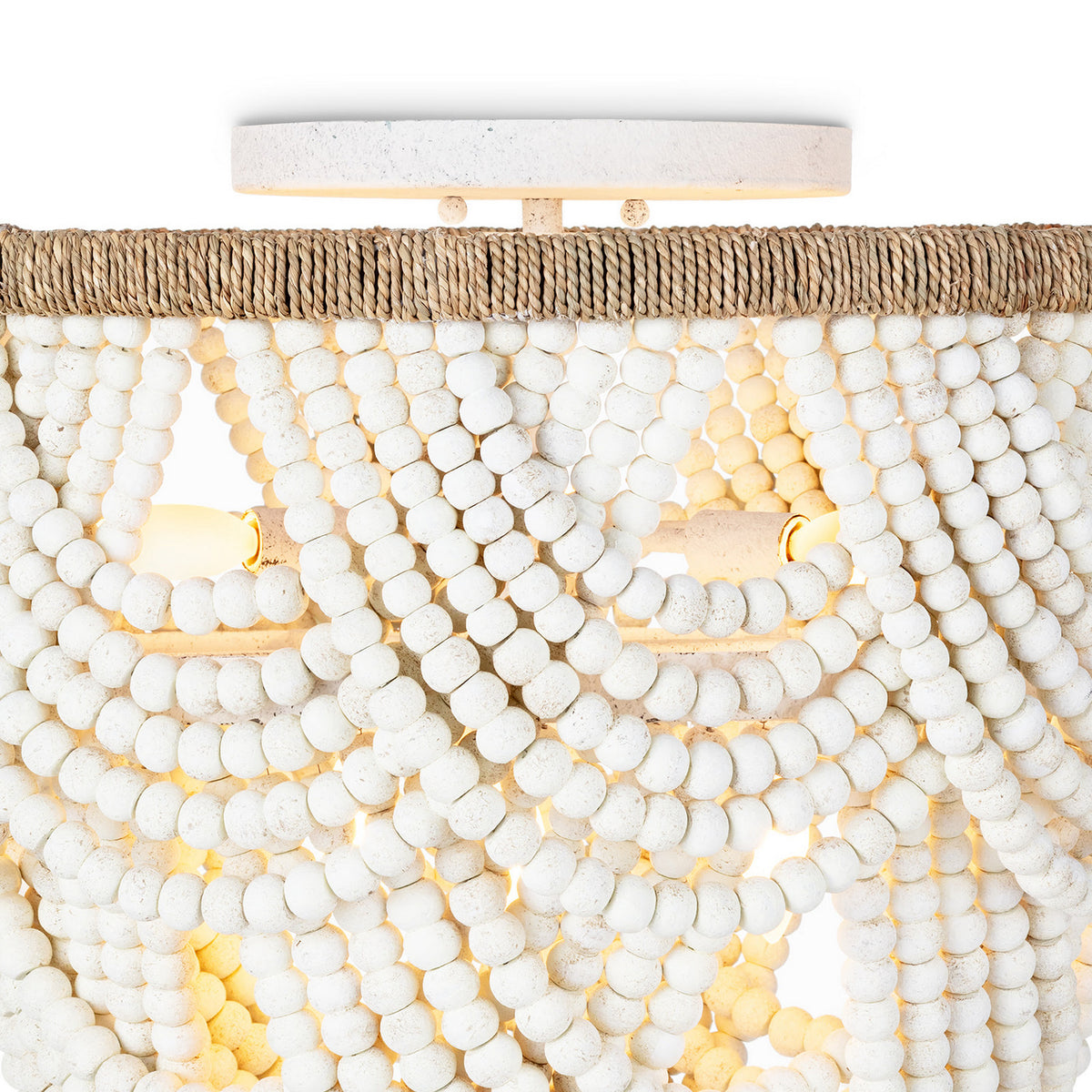 Regina Andrew - 16-1374WT - Six Light Flush Mount - Lorelei - White
