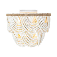 Regina Andrew - 16-1374WT - Six Light Flush Mount - Lorelei - White