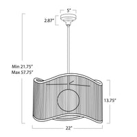 Regina Andrew - 16-1403NAT - One Light Pendant - Nimes - Natural