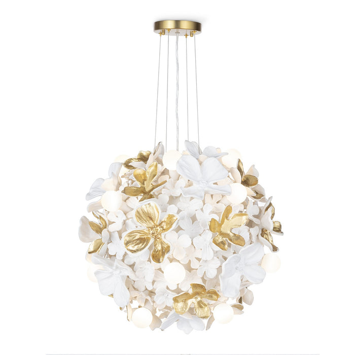 Regina Andrew LED Chandelier from the Dogwood collection in White finish