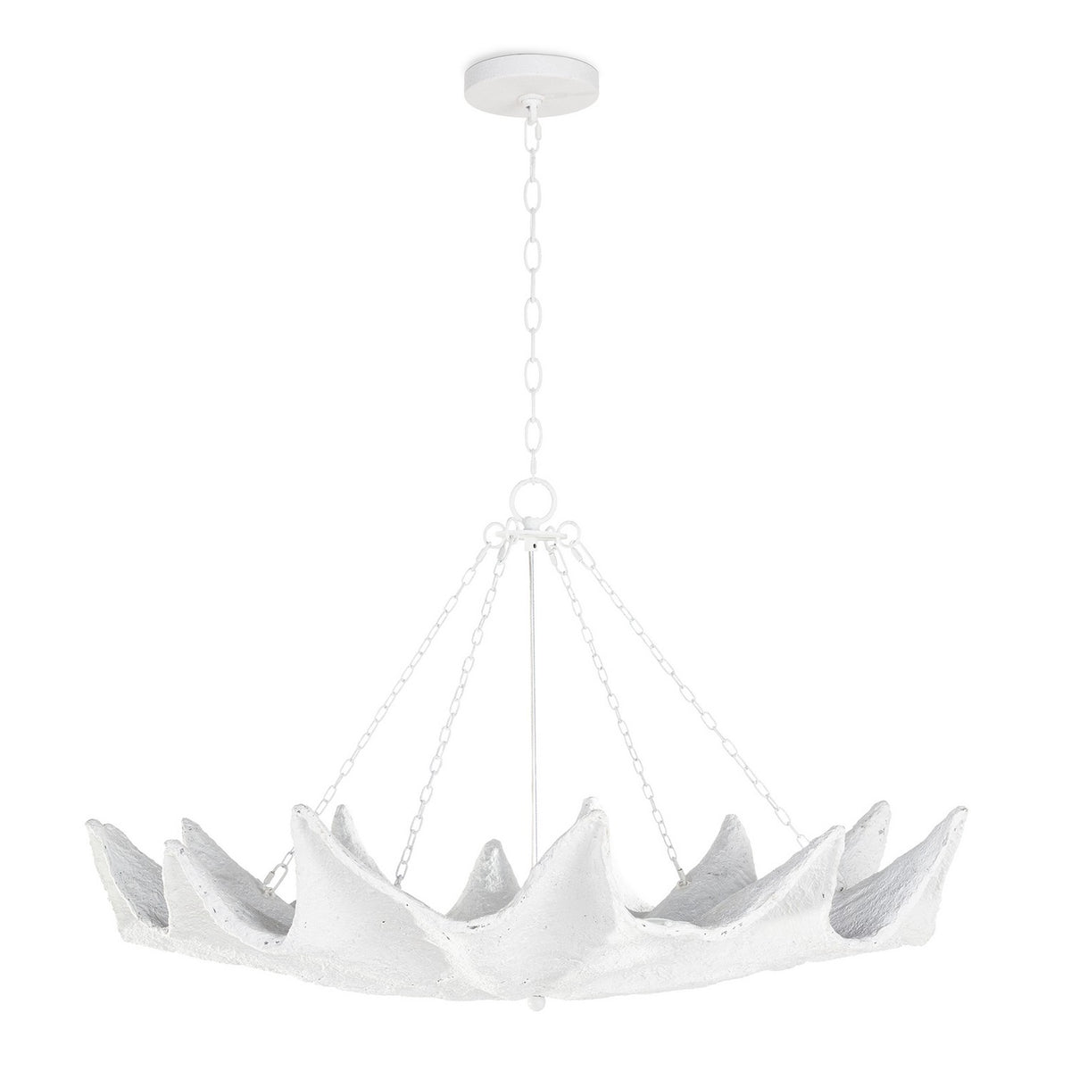 Regina Andrew 12 Light Chandelier from the Clam collection in White finish