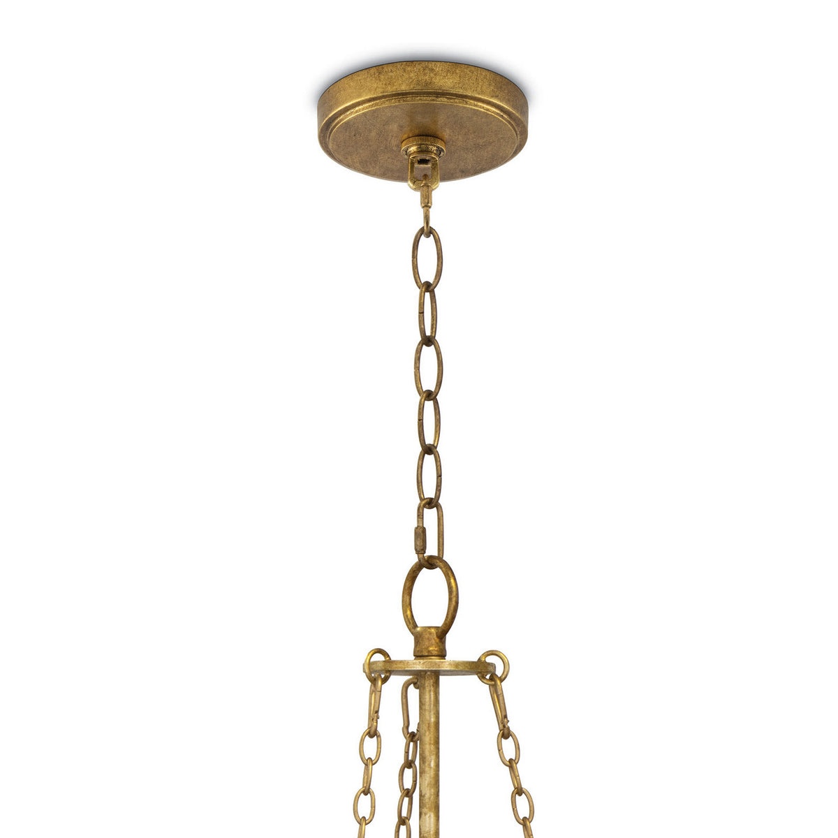 Regina Andrew - 16-1420GLD - Six Light Chandelier - River Reed - Antique Gold Leaf