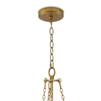 Regina Andrew - 16-1420GLD - Six Light Chandelier - River Reed - Antique Gold Leaf