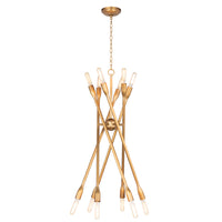 Regina Andrew - 16-1425NB - 12 Light Chandelier - Cobra - Natural Brass
