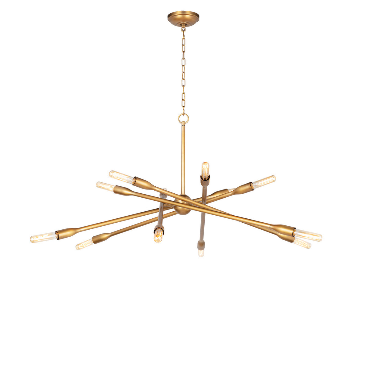 Regina Andrew - 16-1425NB - 12 Light Chandelier - Cobra - Natural Brass