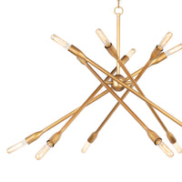 Regina Andrew - 16-1425NB - 12 Light Chandelier - Cobra - Natural Brass