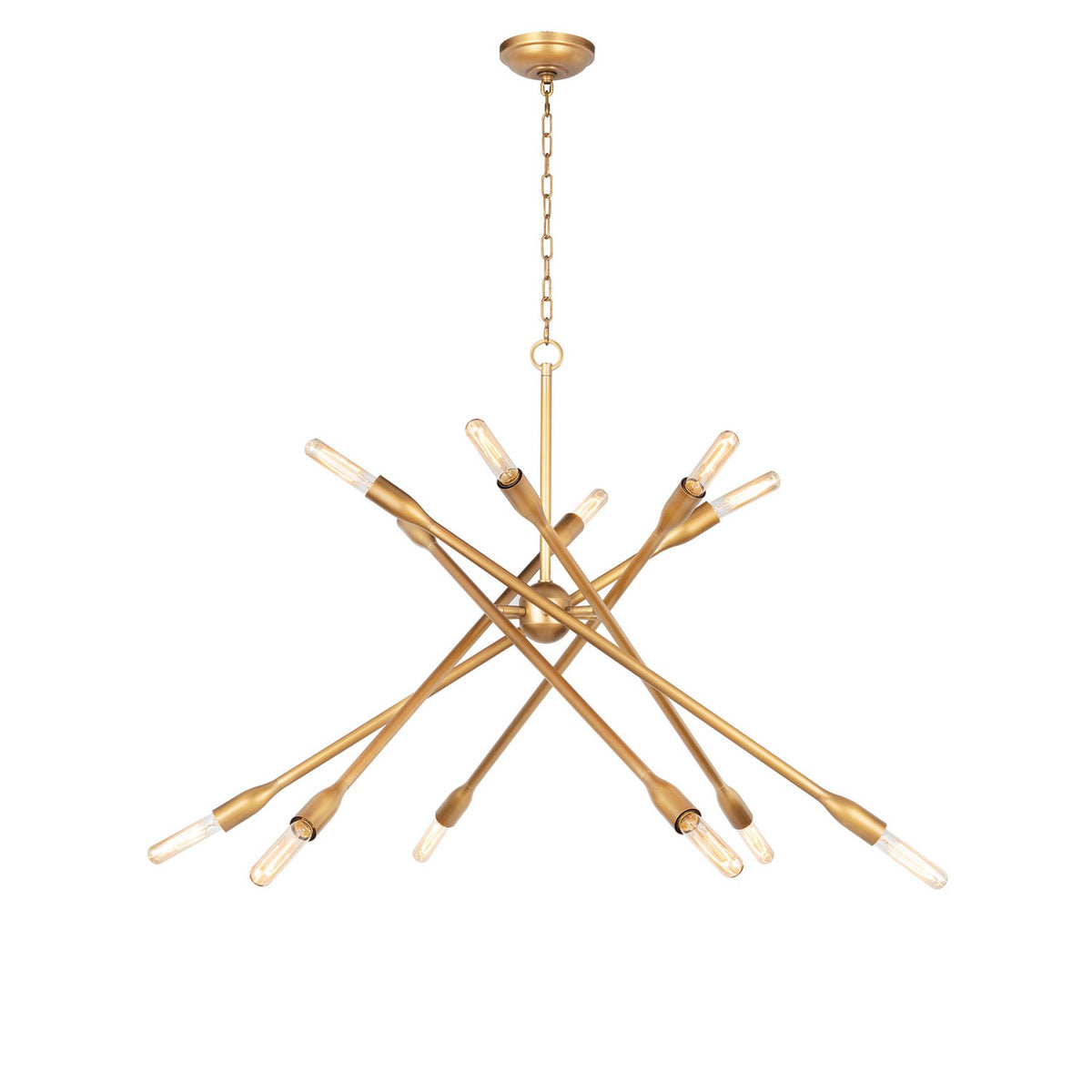 Regina Andrew - 16-1425NB - 12 Light Chandelier - Cobra - Natural Brass