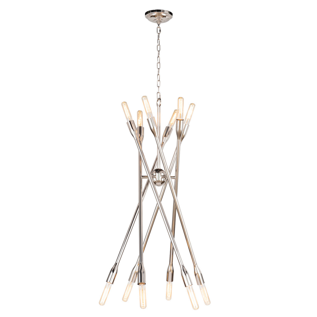 Regina Andrew - 16-1425PN - 12 Light Chandelier - Cobra - Polished Nickel