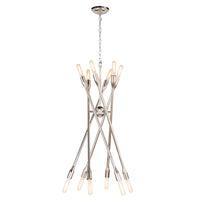 Regina Andrew - 16-1425PN - 12 Light Chandelier - Cobra - Polished Nickel