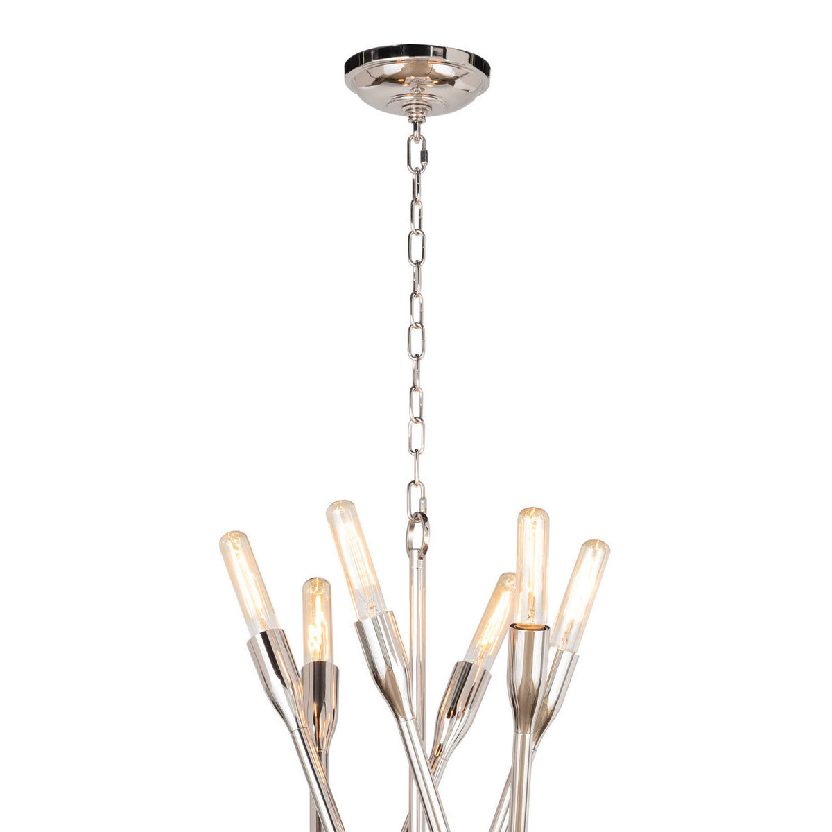 Regina Andrew - 16-1425PN - 12 Light Chandelier - Cobra - Polished Nickel