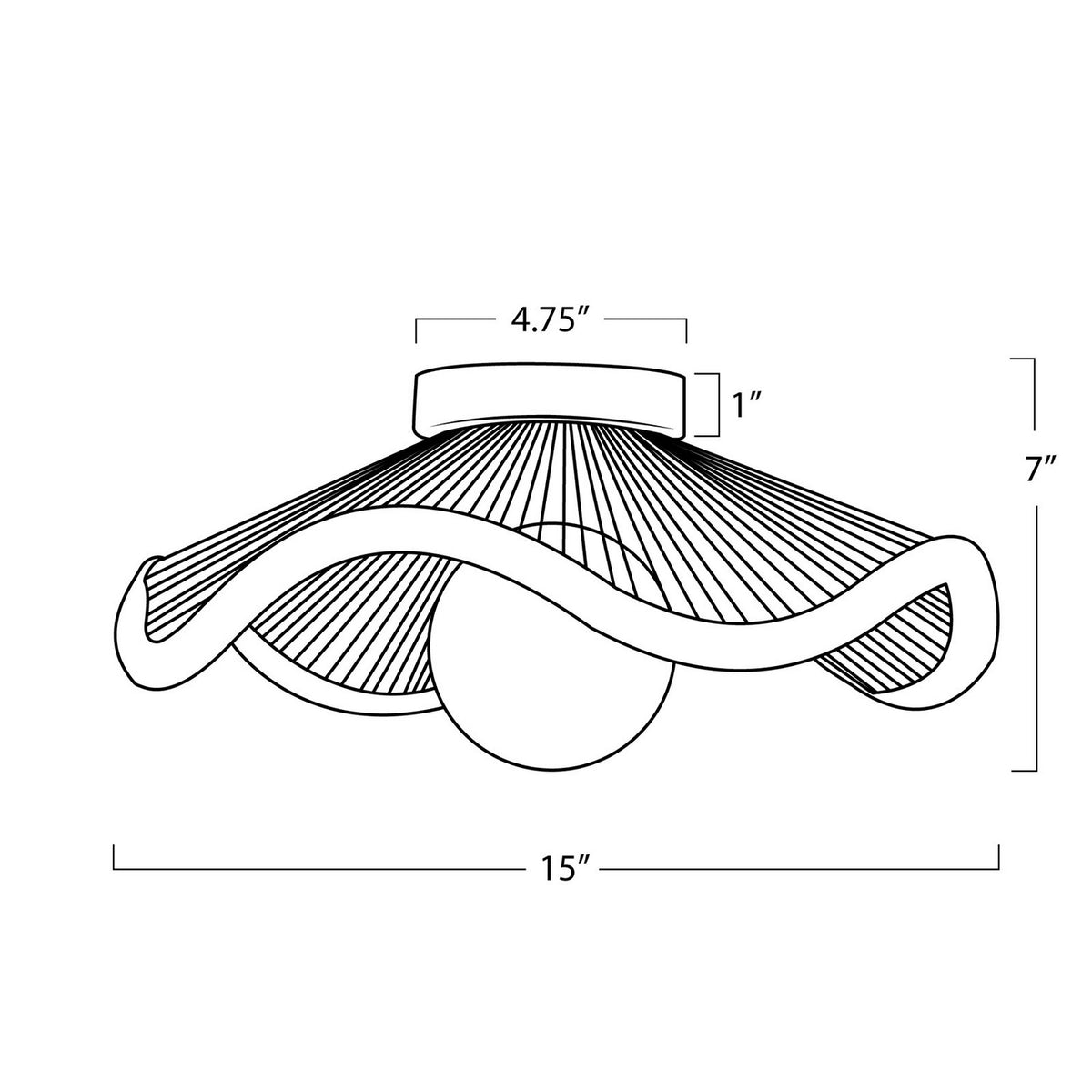 Regina Andrew - 16-1426 - LED Flush Mount - Provence Cafe - Natural