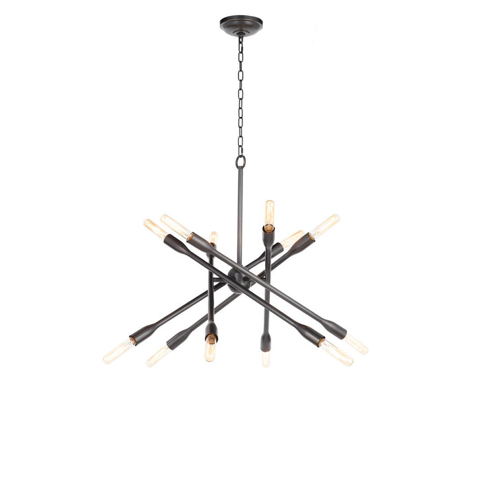 Regina Andrew 12 Light Chandelier from the Cobra collection in Oil Rubbed Bronze finish