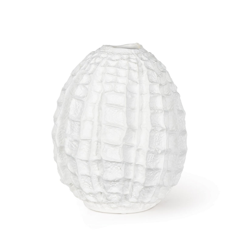 Regina Andrew Vase from the Caspian collection in White finish