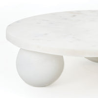 Regina Andrew - 20-1535WT - Marble Plate - Marlow - White