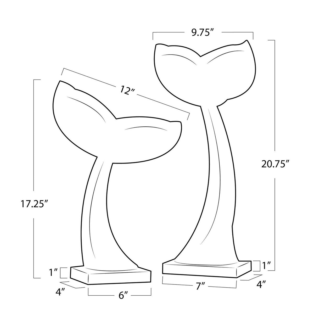 Regina Andrew - 20-1549 - Tail Pair - Whale - White