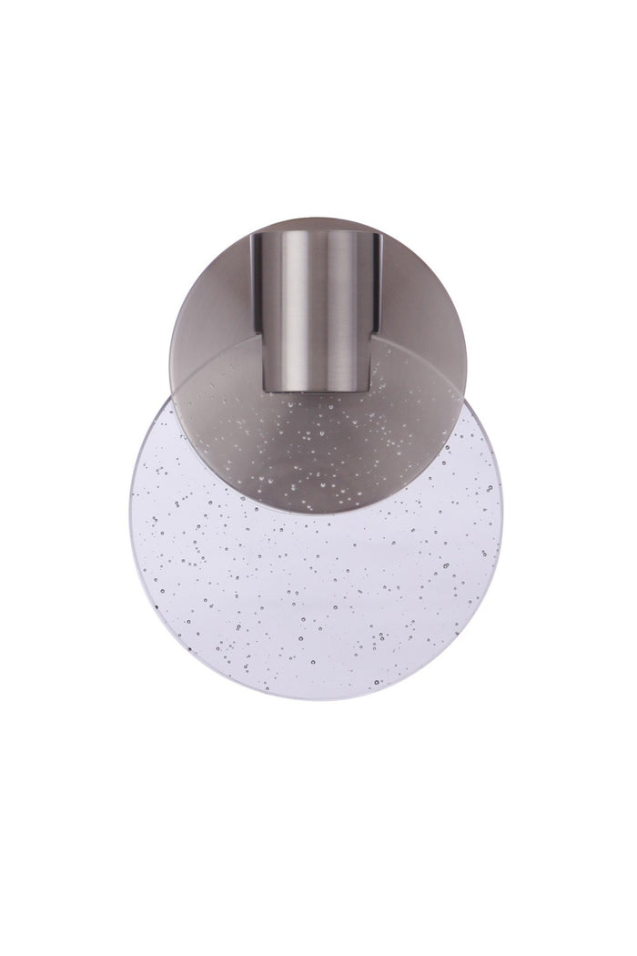 Craftmade LED Wall Sconce from the Glisten collection in Brushed Polished Nickel finish