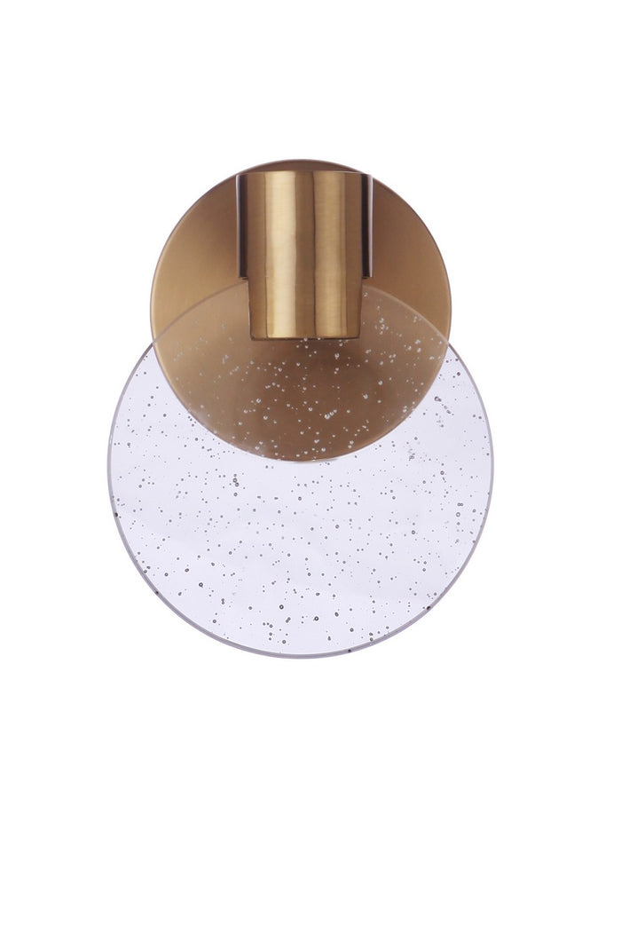 Craftmade LED Wall Sconce from the Glisten collection in Satin Brass finish