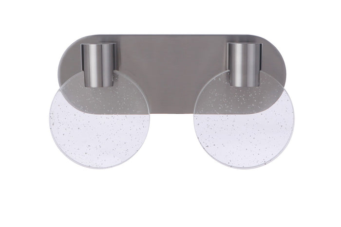 Craftmade LED Vanity from the Glisten collection in Brushed Polished Nickel finish